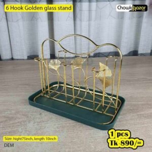 6 Hook metal Glass stand flower AH 00089