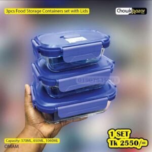 3pcs oven proof conatianer IH