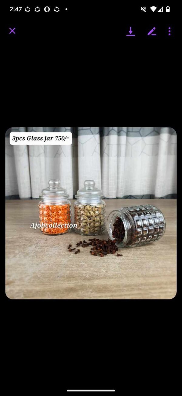 300ml glass jar chest degine - Image 1