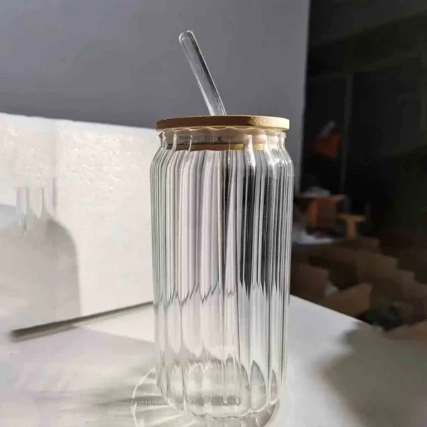 2pcs Crystal Can shape Juice pot (steip) - Image 1