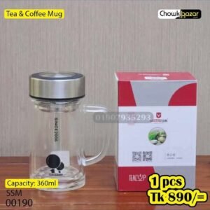 360ml  Vaccume installed mug for tea, coffee 00190