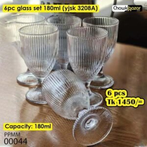 6pcs Glass set 180ml (Yjsk 3208A)