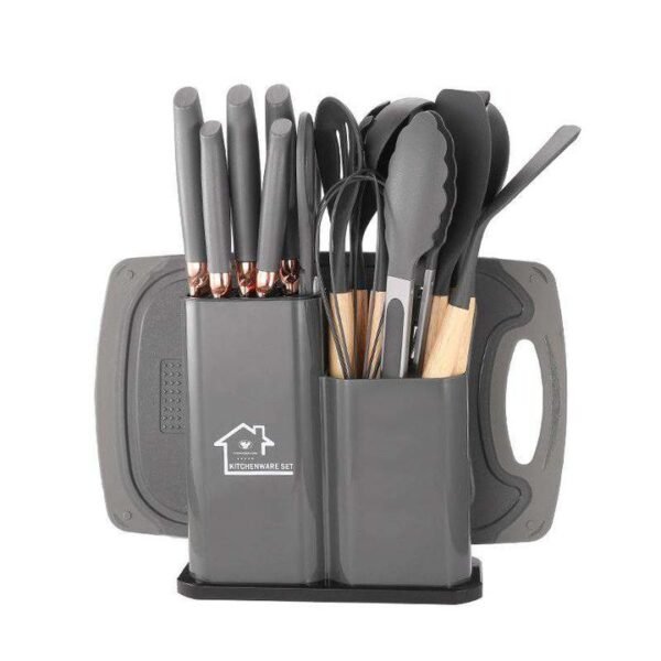 18pcs silicon spoon and knife set - Image 1