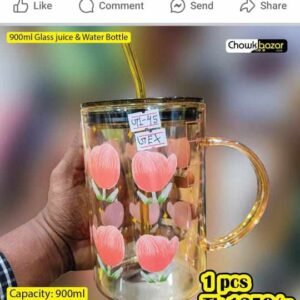 900ml glass juice & water bottle 000233