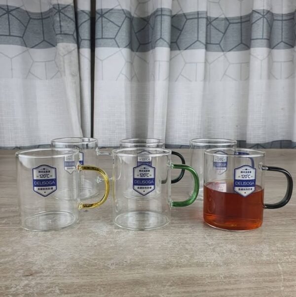 280ml 6pcs Borosilicate Mug 00217 - Image 1