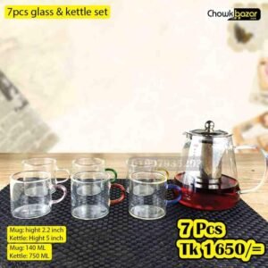 7 pcs glass & kettle set