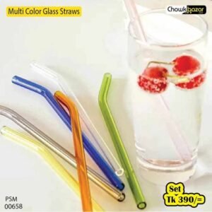 Multi Colour glass straws 00658