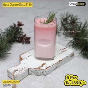 6 Pcs Ocean Glass 2110 00670