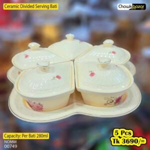 Ceramic Divided Serving Bati 00749