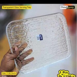 Transparent Glass Serving Tray 00732