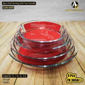 4pcs oval serving dihs tow handle 00865