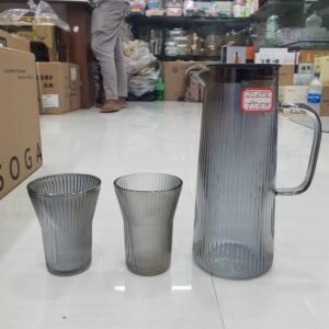 7pcs staip jug set black Hr 00317