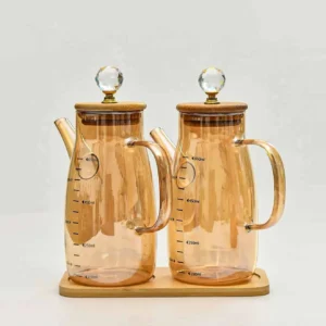 650ml 2pcs Oilpot with Stand 00976