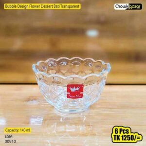 Bubble Design Flower Dessert Bati Transparent 00910