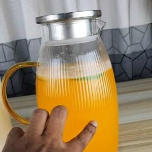 1800ml Glass Water Jug Staip 01107