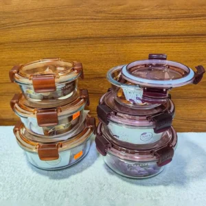 3pcs Round Airtight Bati Set 01242