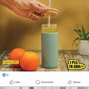 Silicon Cover Wooden Lid Juice Pot 00944